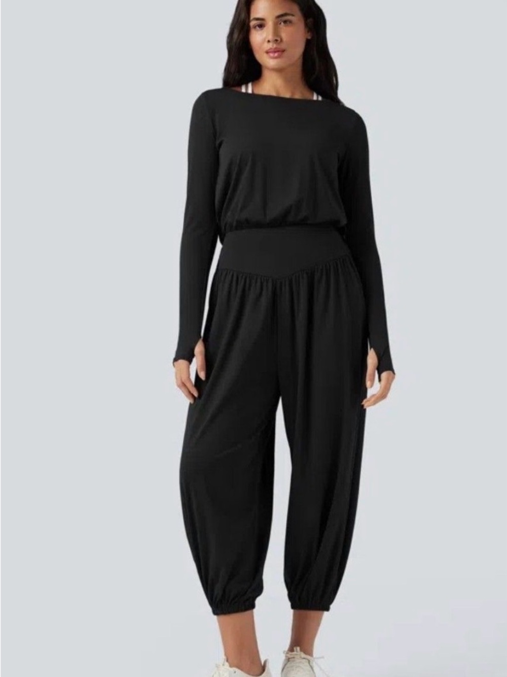 Halara Open-back Jumpsuit with Easy “Go” Design Size Large